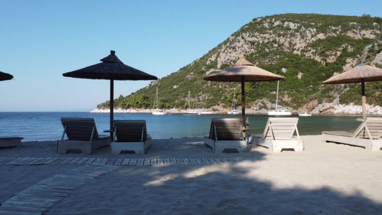 סקופלוס טאון Limnonari Beach Rooms מראה חיצוני תמונה